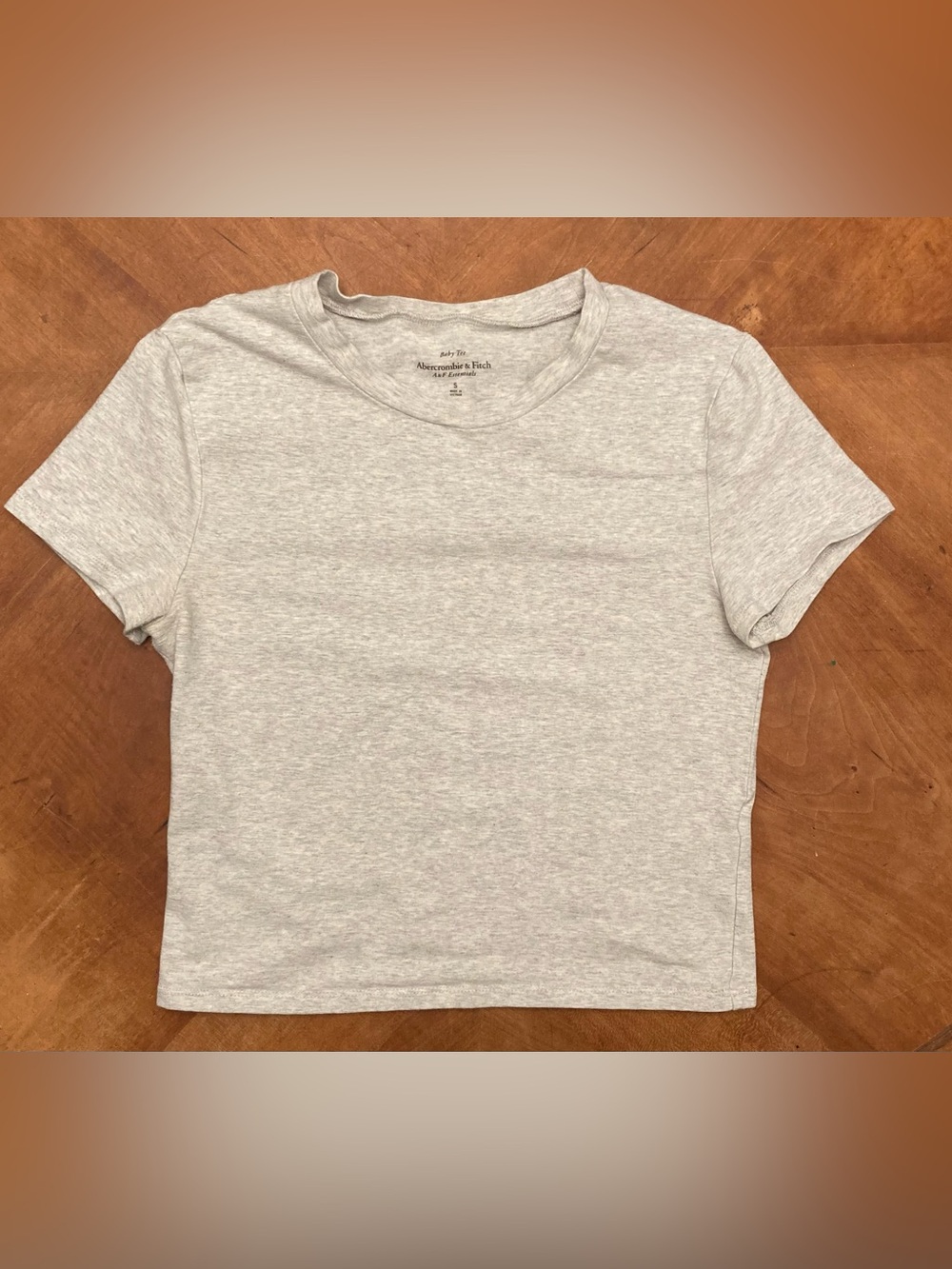 Abercrombie & Fitch Kids Heather Gray Short Sleeve Tee